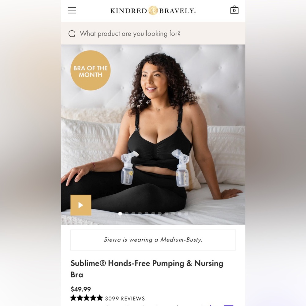 Kindred Bravely Sublime® Hands-Free Pumping & Nursing Bra